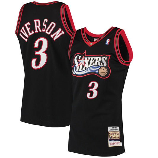 Allen Iverson | Philadelphia 76ers | 1997/98 Hardwood Classics Jersey - Black