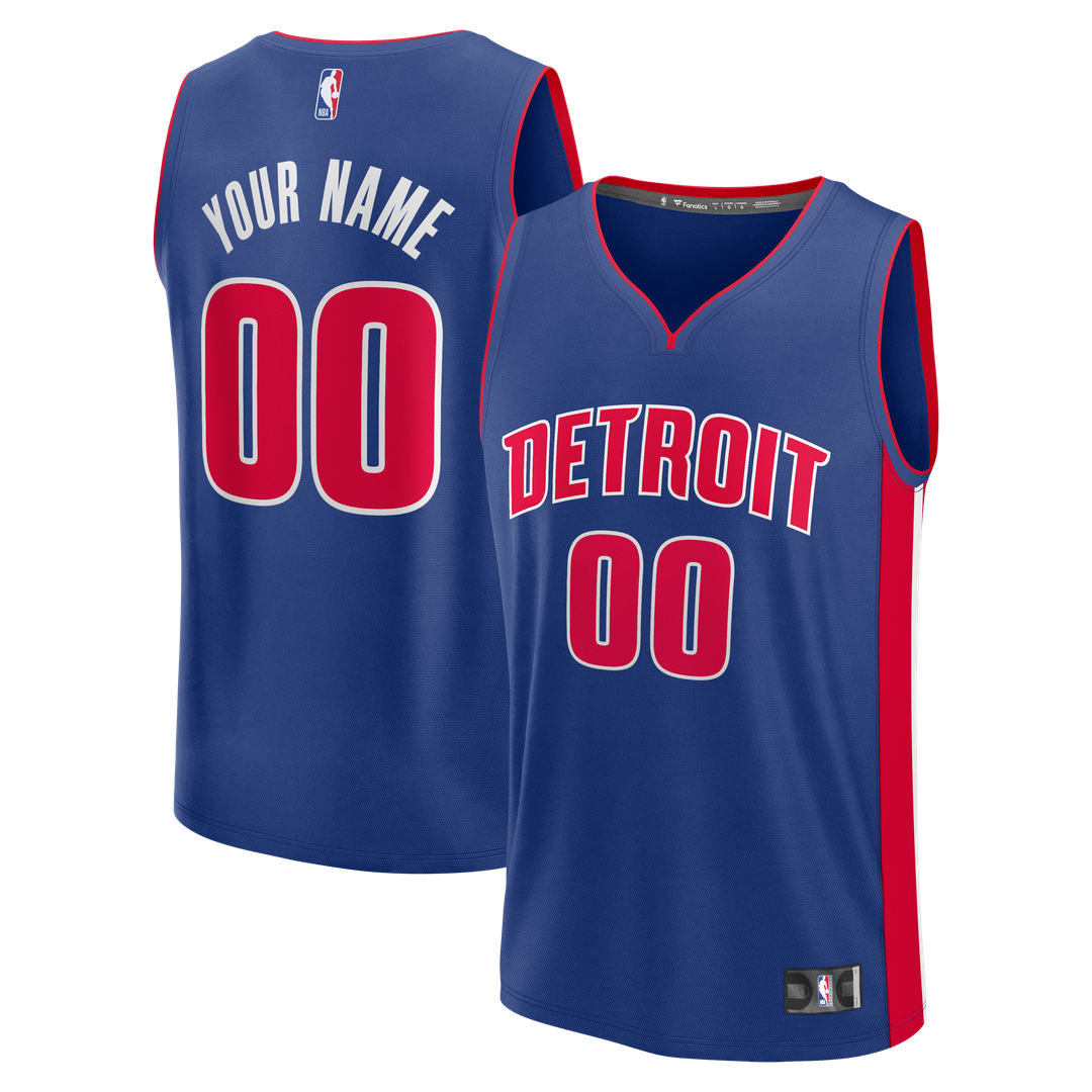 Detroit Pistons | Fast Break Custom Jersey - Icon Edition - Blue