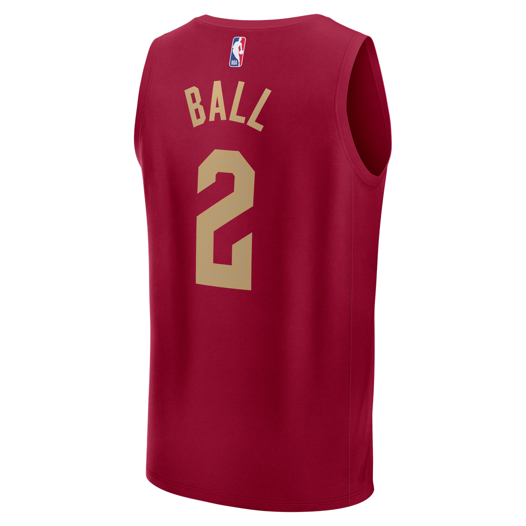 Lonzo Ball | Cleveland Cavaliers | Fast Break Replica Jersey - Wine - Icon Edition