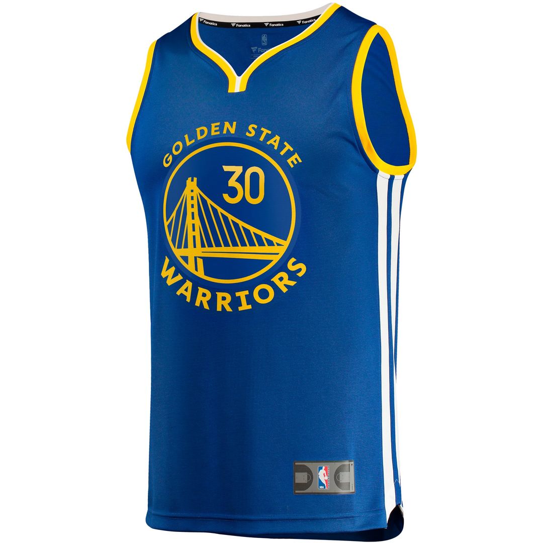 Stephen Curry | Golden State Warriors | Big & Tall Fast Break Player Jersey - Royal - Icon Edition