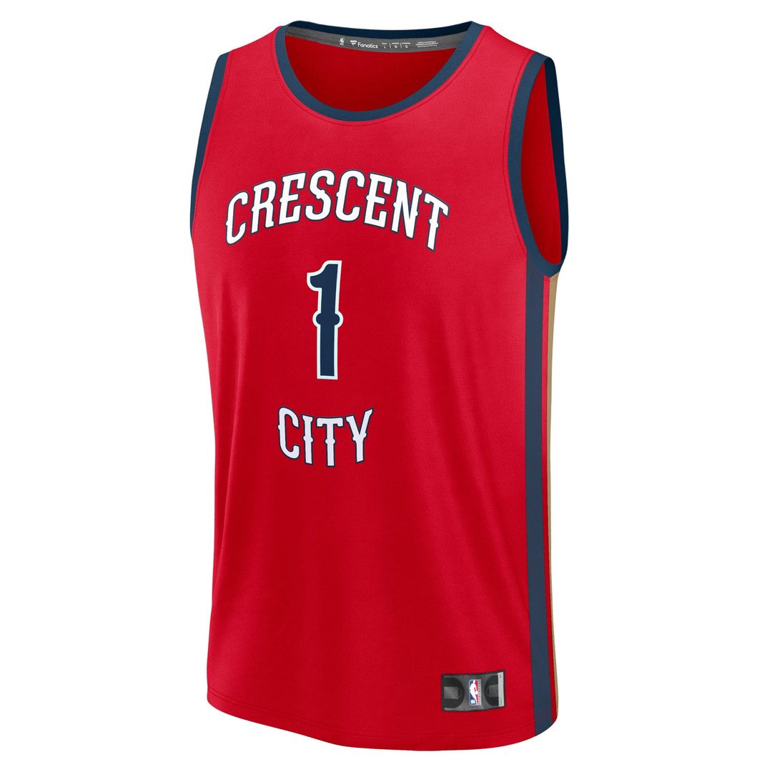 Zion Williamson | New Orleans Pelicans | Fast Break Replica Jersey - Statement Edition - Red
