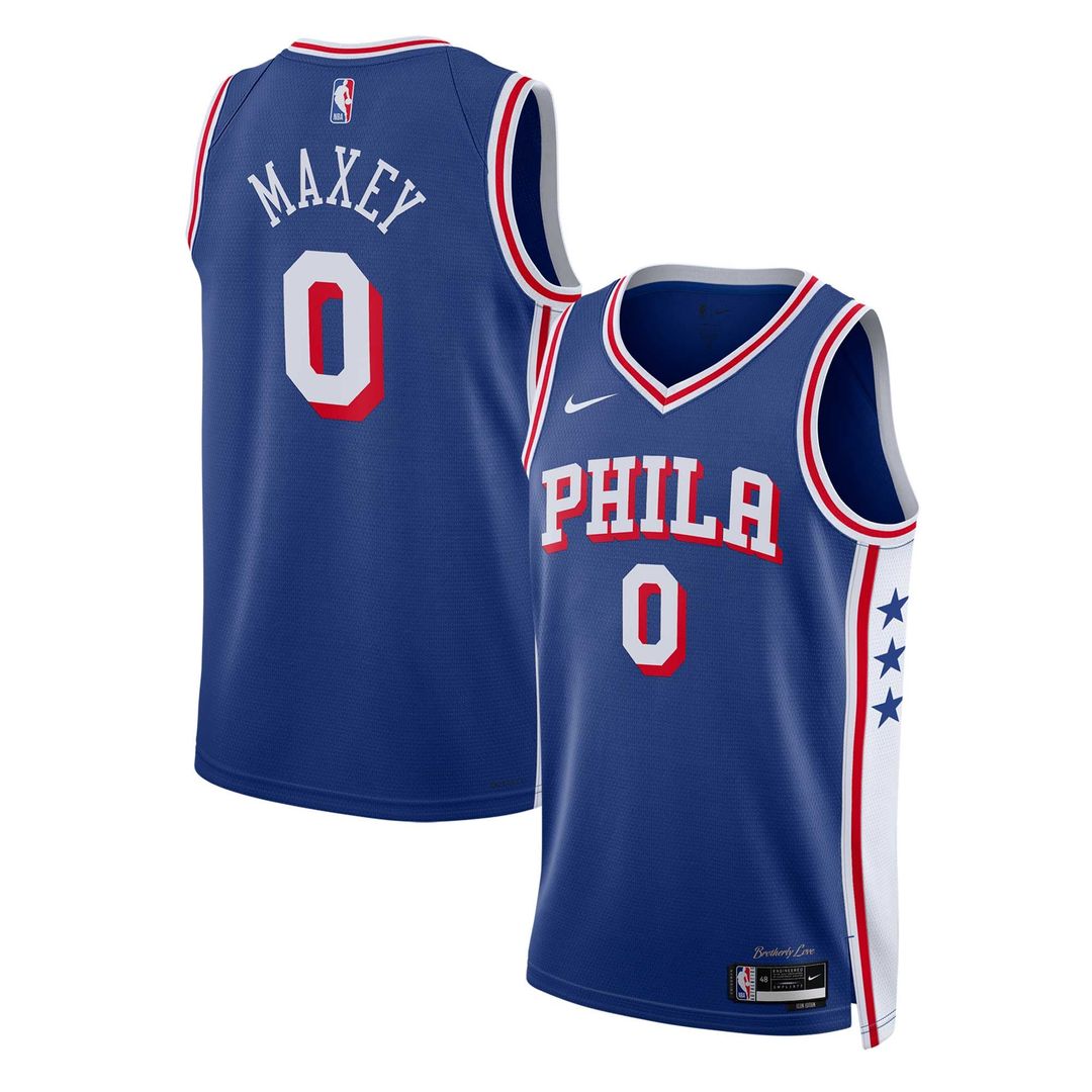 Tyrese Maxey | Philadelphia 76ers | Unisex Swingman Jersey - Icon Edition - Royal
