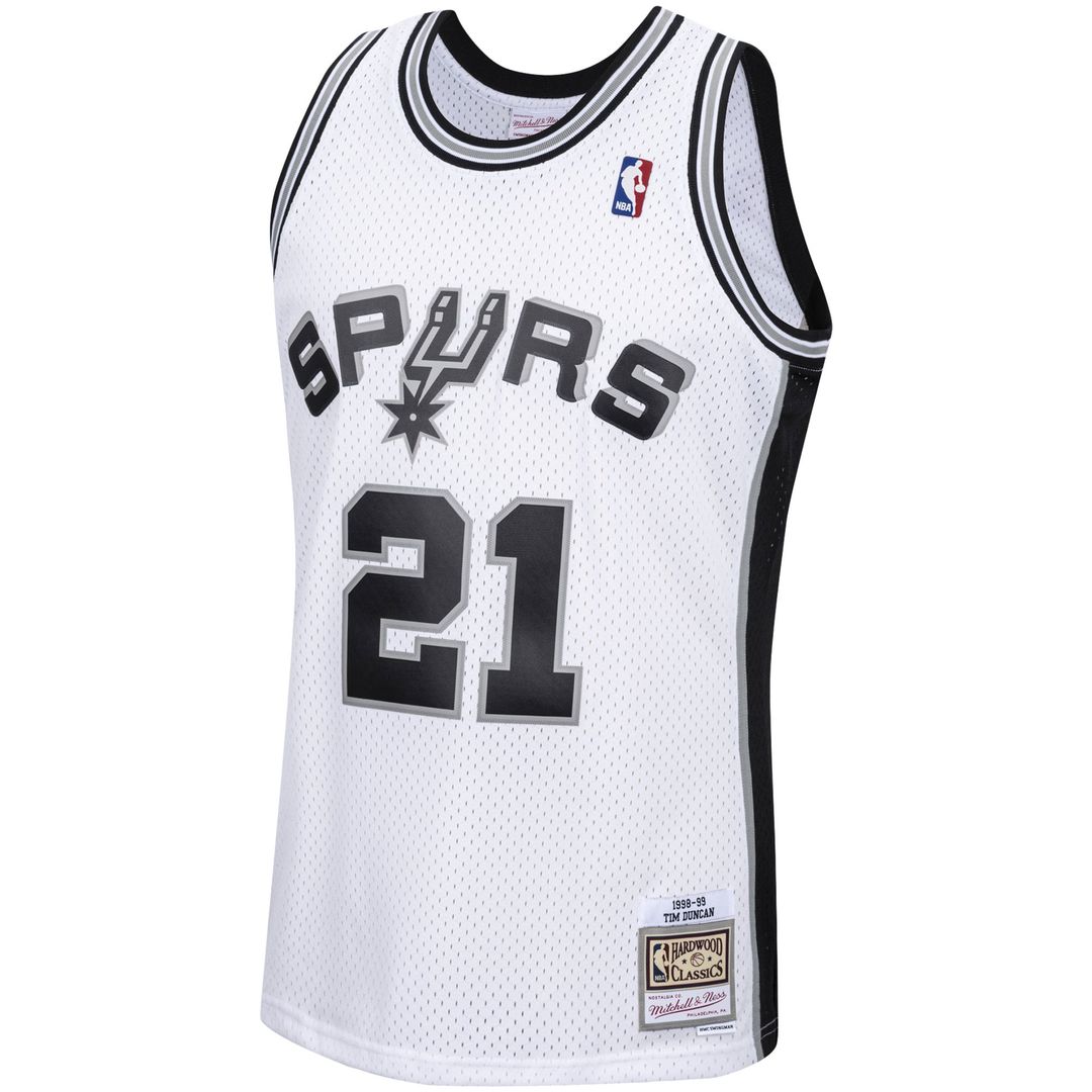 Tim Duncan | San Antonio Spurs | 1998/99 Hardwood Classics Swingman Jersey - White