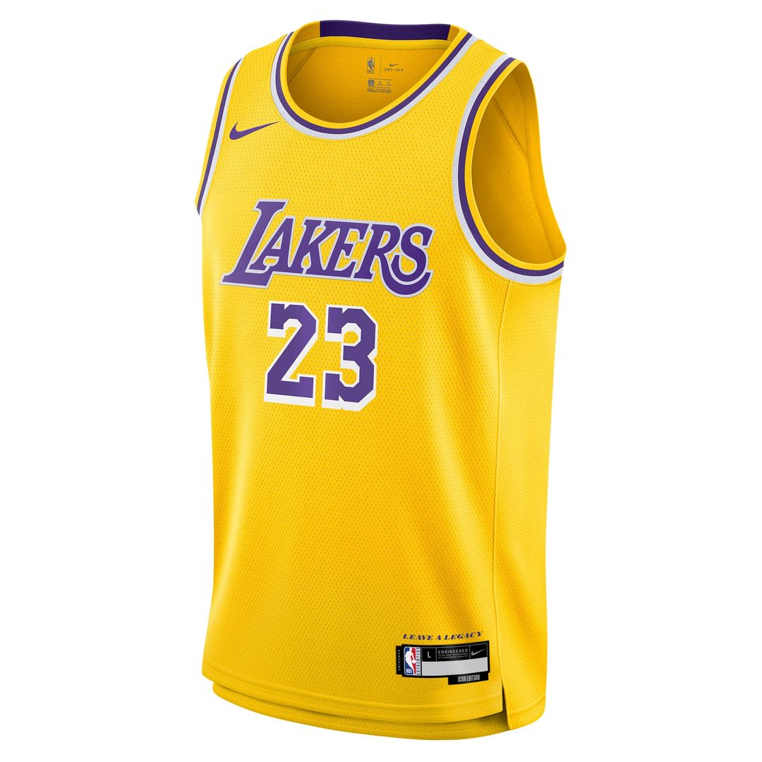 LeBron James | Los Angeles Lakers | Youth Swingman Jersey - Icon Edition - Gold