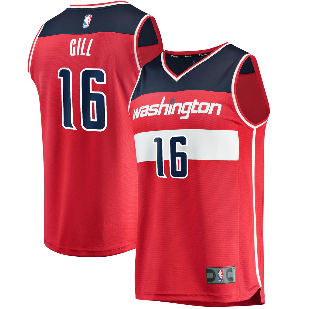 Anthony Gill | Washington Wizards | Fast Break Replica Jersey - Icon Edition - Red