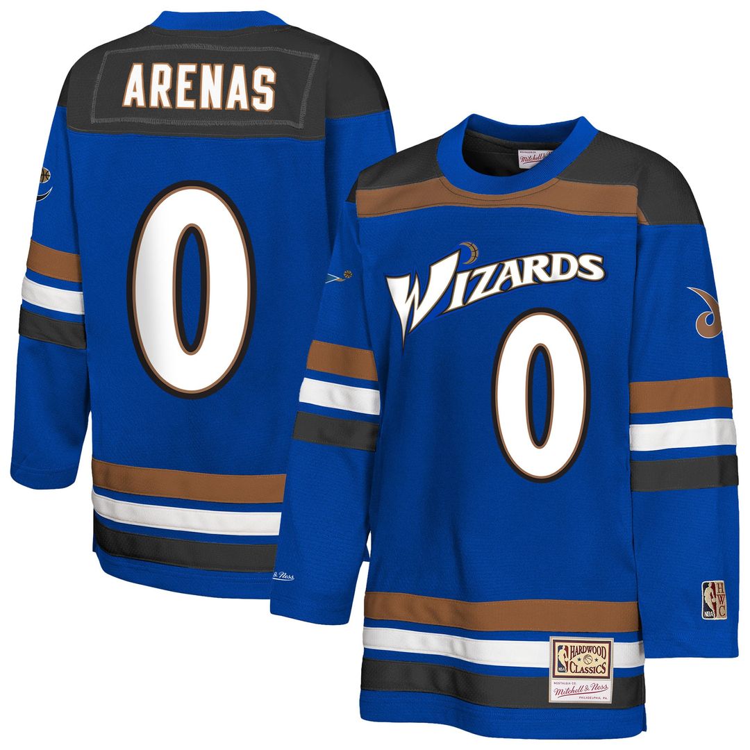 Gilbert Arenas | Washington Wizards | Youth Maxxed Out 2.0 Fashion Hockey Jersey - Blue