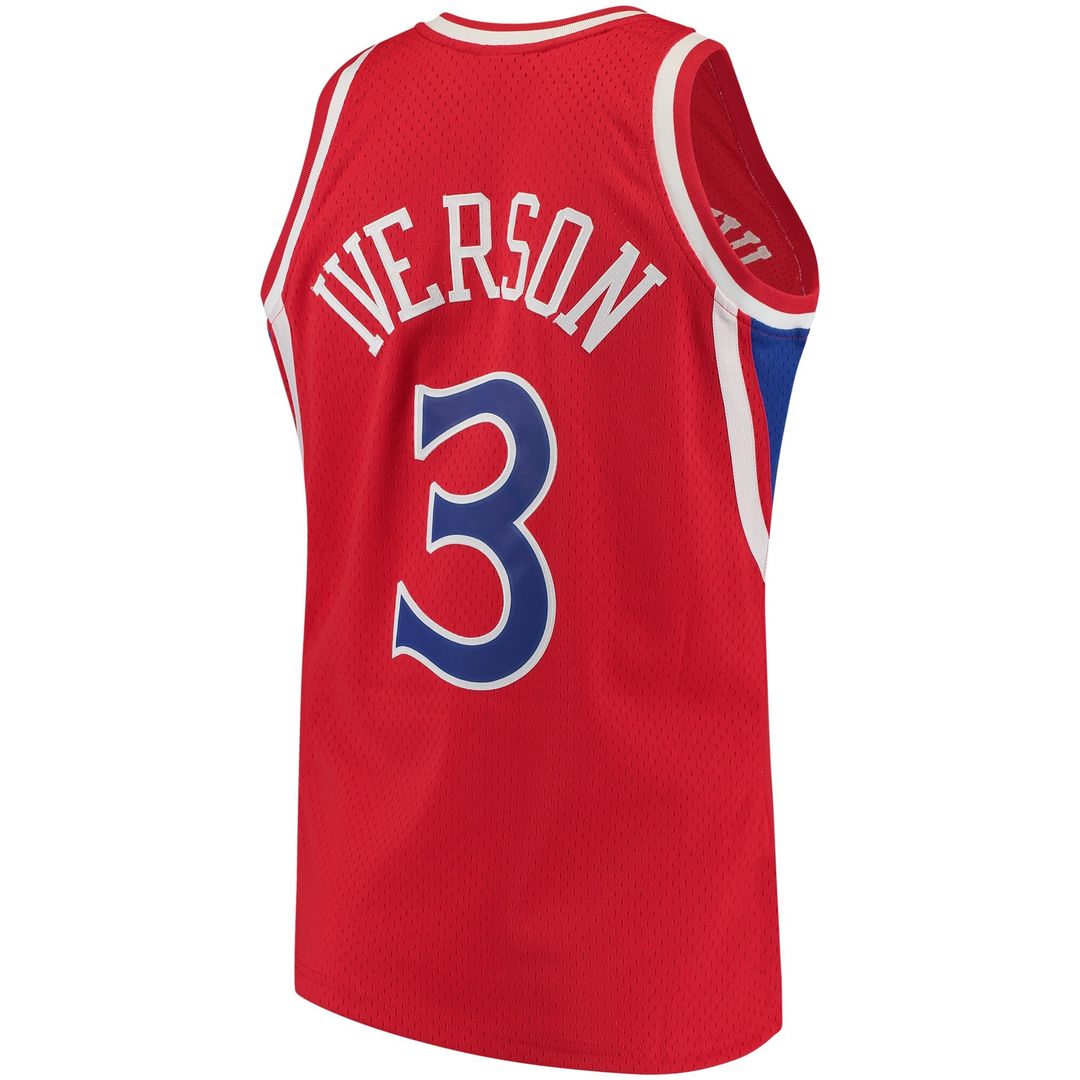 Allen Iverson | Philadelphia 76ers | 1996/97 Hardwood Classics Jersey - Red