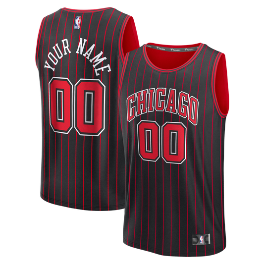 Chicago Bulls | Fast Break Custom Jersey - Icon Edition - Black