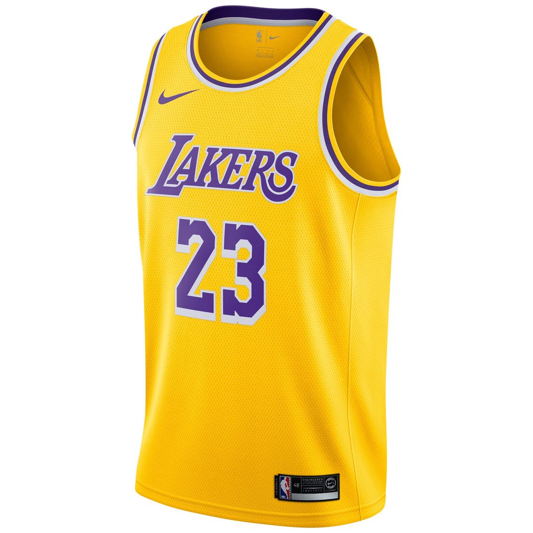 LeBron James | Los Angeles Lakers | Swingman Player Jersey Gold - Icon Edition