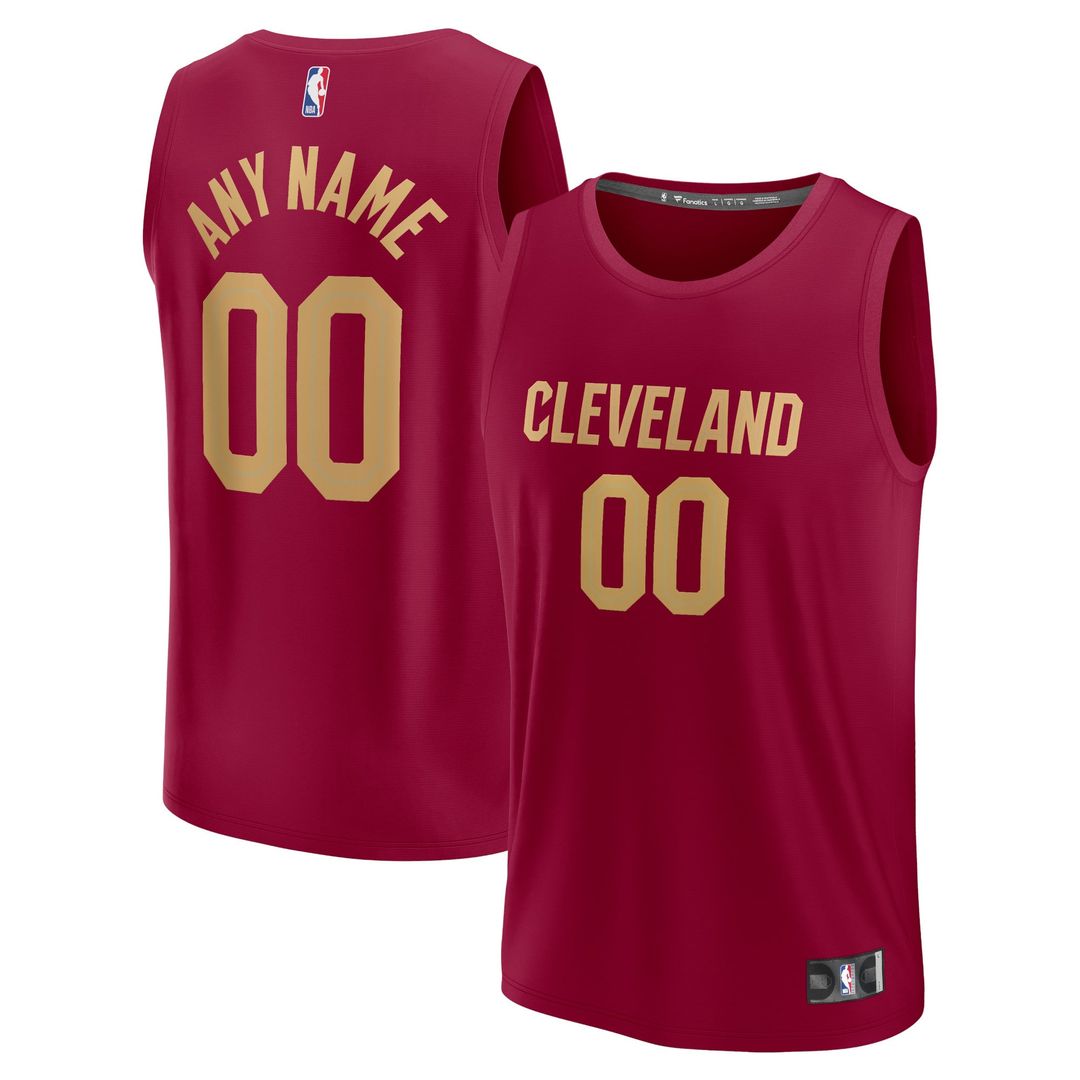 Cleveland Cavaliers | Fast Break Custom Jersey - Wine - Icon Edition