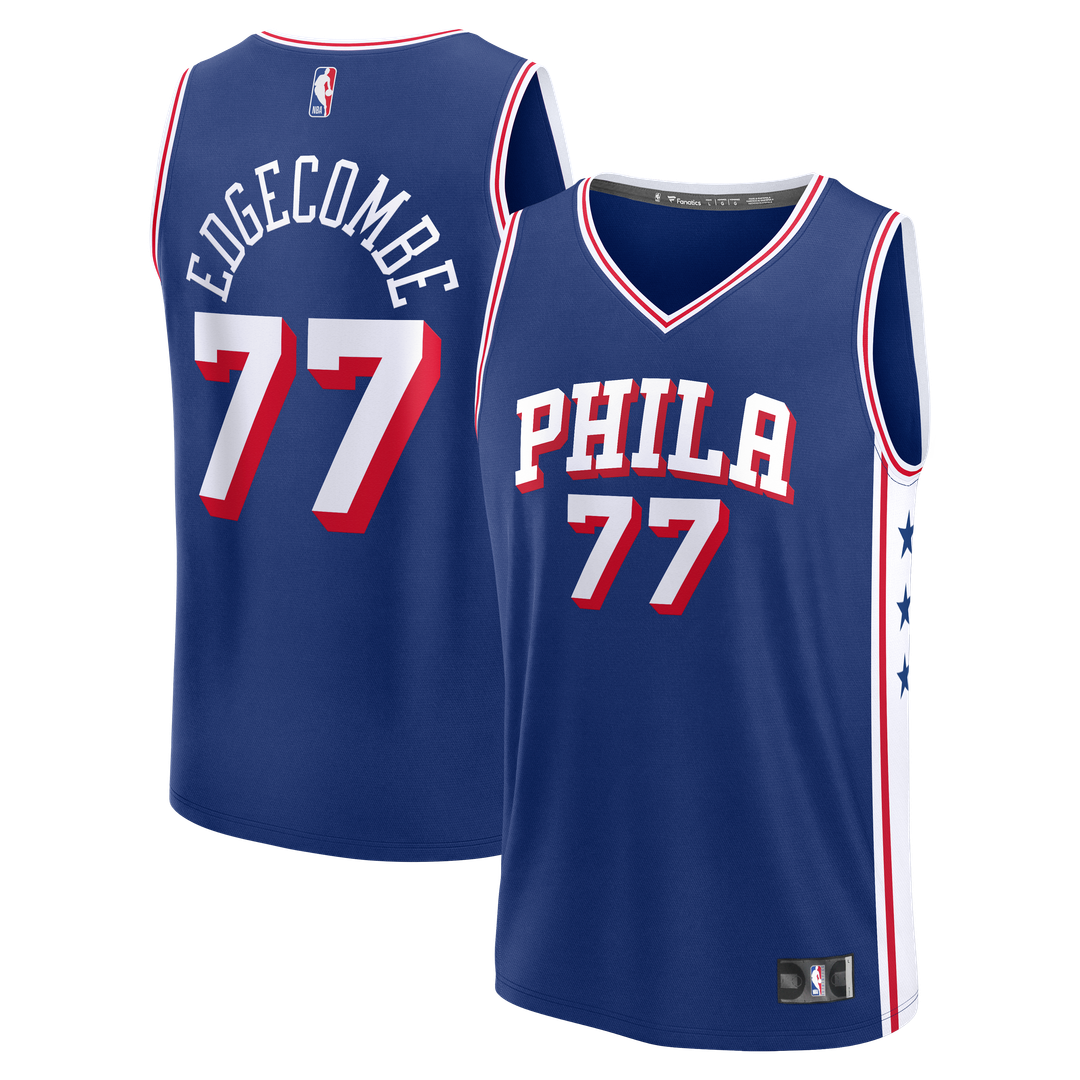 VJ Edgecombe | Philadelphia 76ers | Fast Break Jersey - Royal - Icon Edition