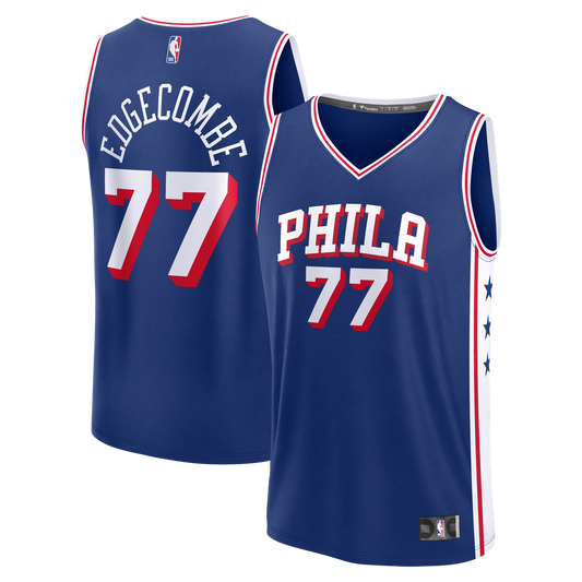 VJ Edgecombe | Philadelphia 76ers | Fast Break Jersey - Royal - Icon Edition