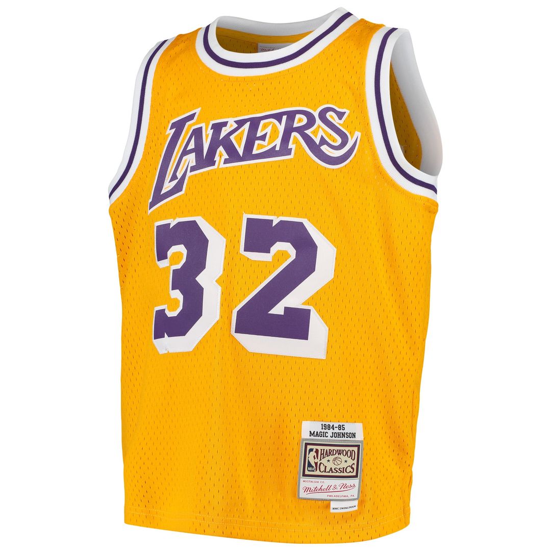 Magic Johnson | Los Angeles Lakers | Youth Swingman Throwback Jersey - Gold