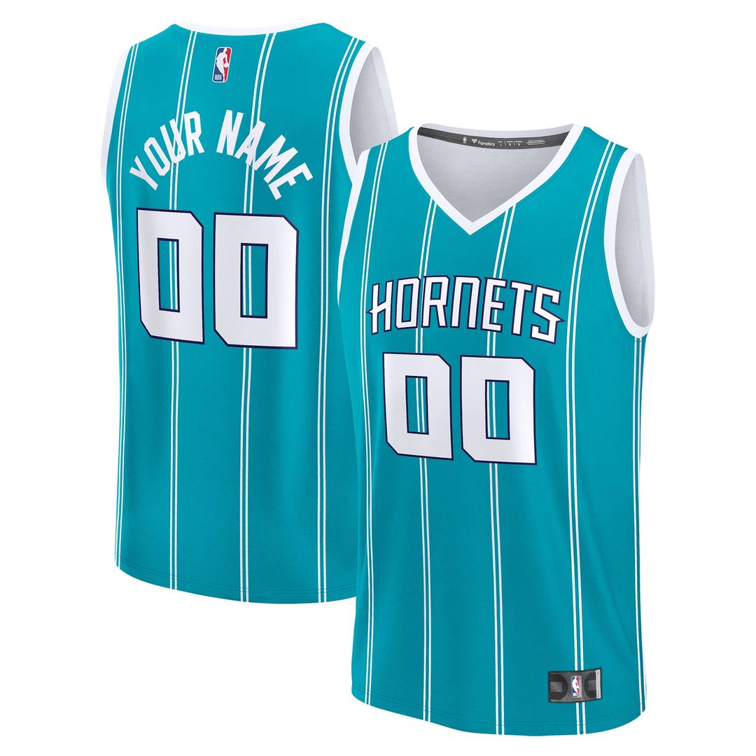 Charlotte Hornets | Fast Break Custom Jersey - Icon Edition - Teal