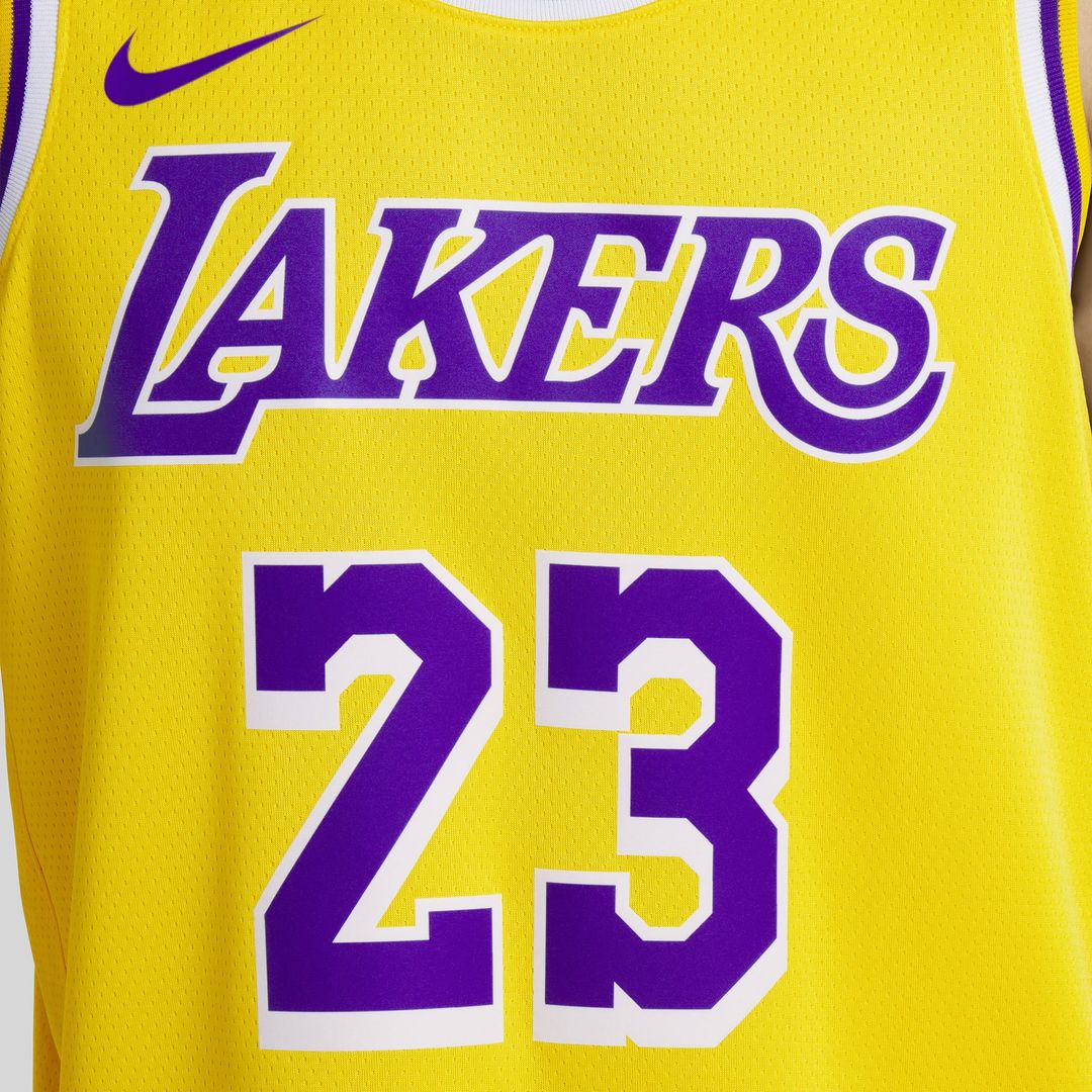 LeBron James | Los Angeles Lakers | Unisex Swingman Jersey - Icon Edition - Gold