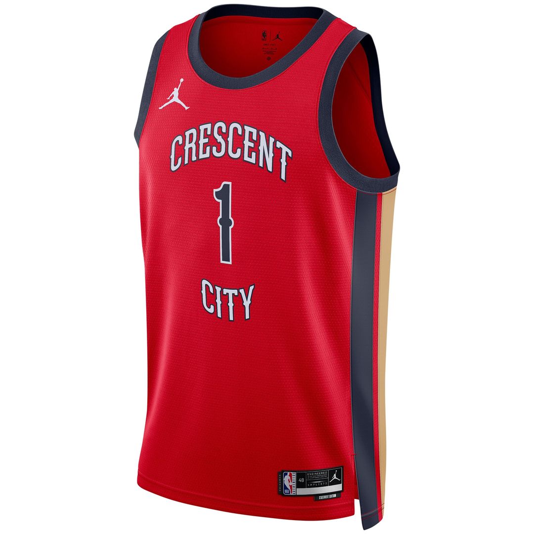 Zion Williamson | New Orleans Pelicans | Unisex Swingman Jersey - Statement Edition - Red