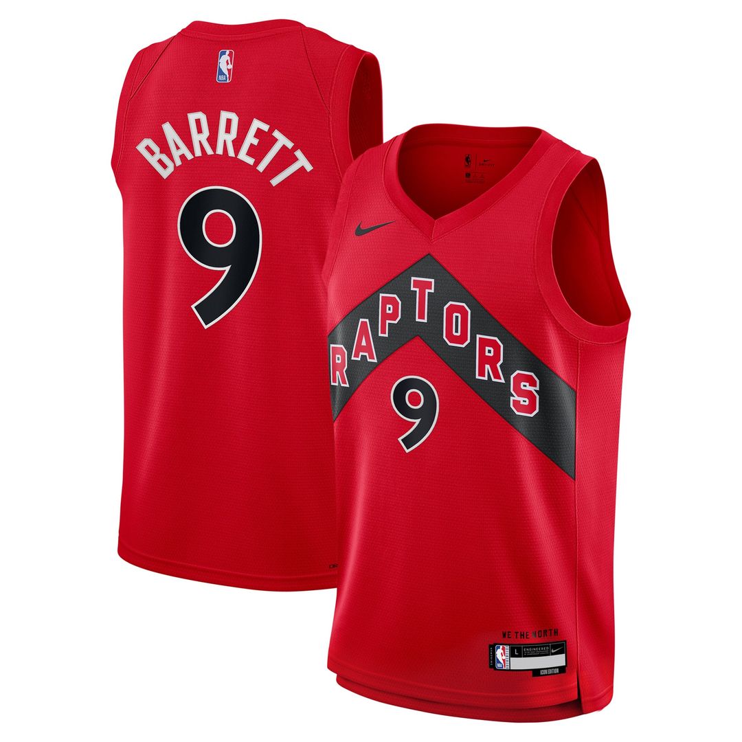 RJ Barrett | Toronto Raptors | Youth Swingman Jersey - Icon Edition - Red