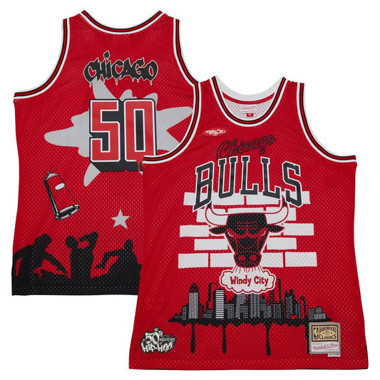 Chicago Bulls | Tats Cru Hardwood Classics Fashion Jersey - Red