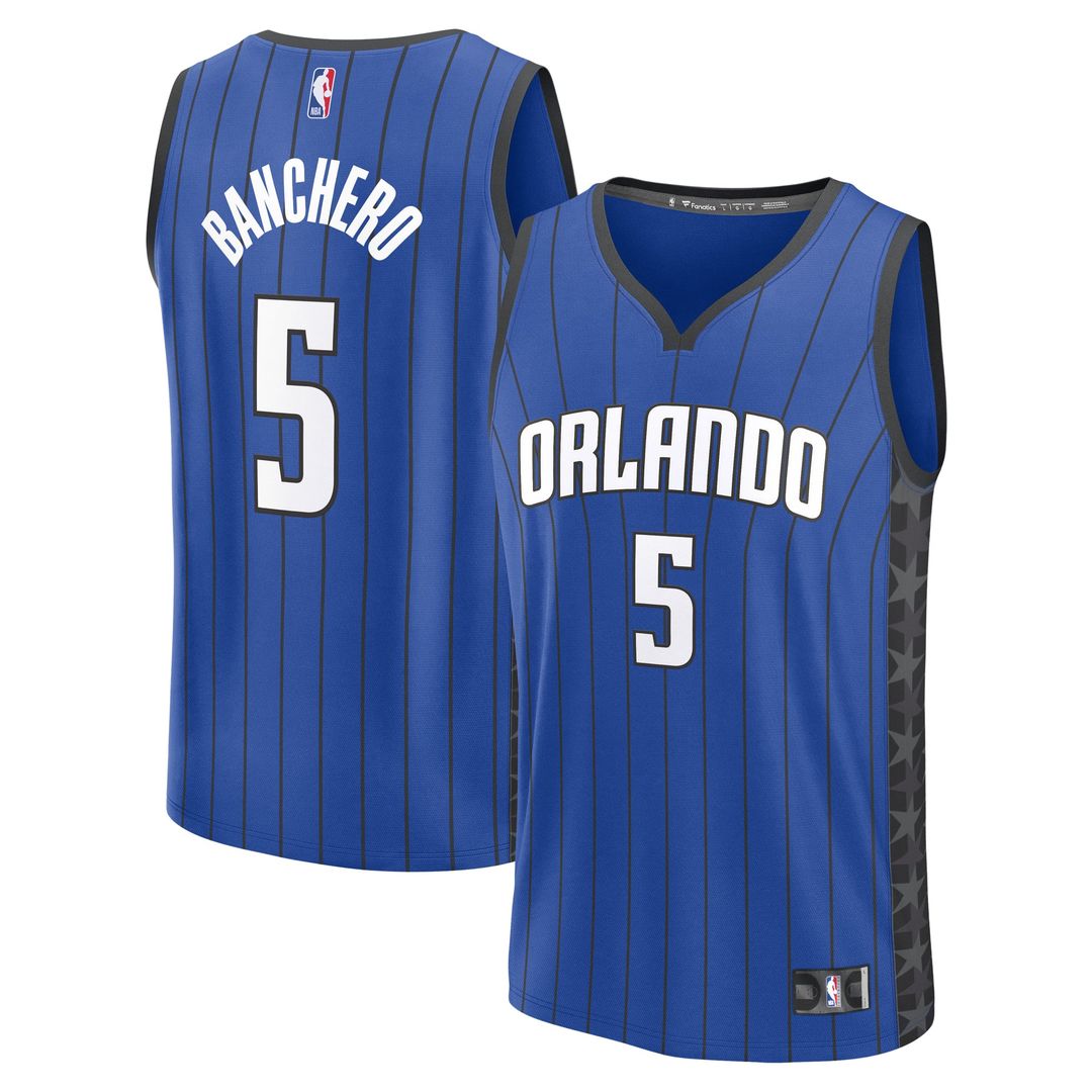 Paolo Banchero | Orlando Magic | Fast Break Replica Player Jersey - Statement Edition - Blue