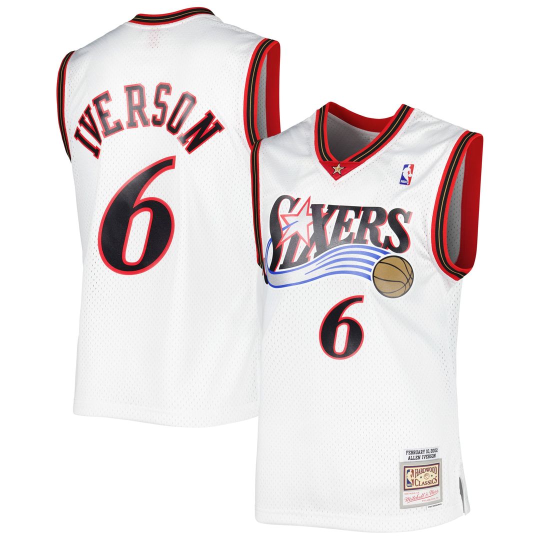 Allen Iverson | Philadelphia 76ers | 2002/03 Hardwood Classics Swingman Jersey - Red