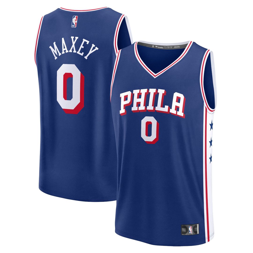 Tyrese Maxey | Philadelphia 76ers | Fast Break Replica Jersey - Icon Edition - Royal