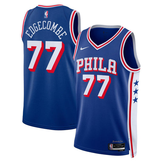 V. J. Edgecombe | Philadelphia 76ers | Unisex 2025 NBA Draft First Round Pick Swingman Jersey - Icon Edition - Royal