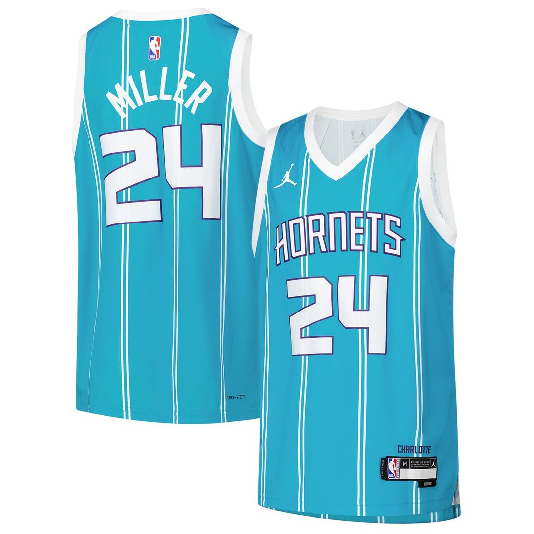 Brandon Miller | Charlotte Hornets | Youth Swingman Jersey - Icon Edition - Teal