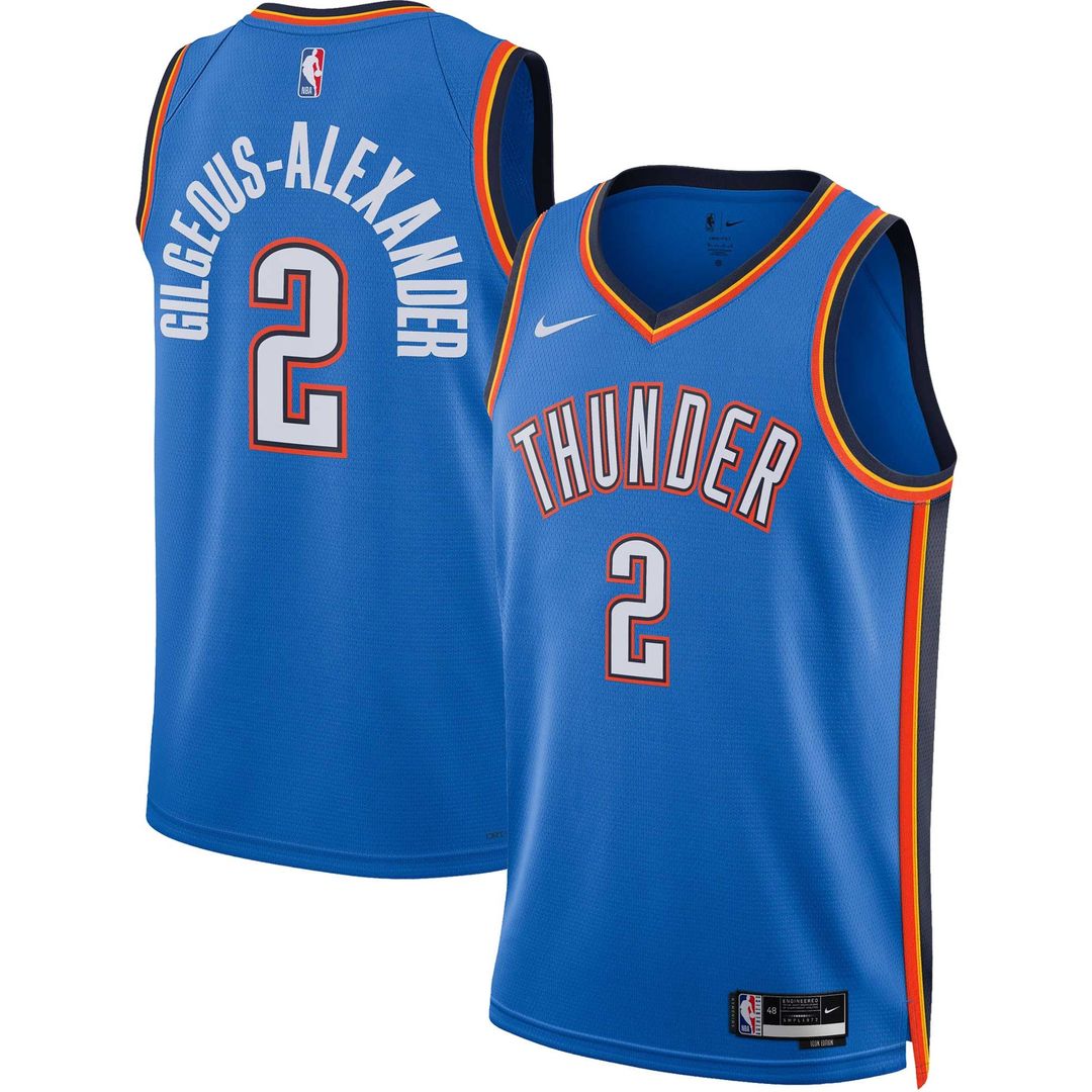 Shai Gilgeous-Alexander | Oklahoma City Thunder | Unisex Swingman Jersey - Icon Edition - Blue
