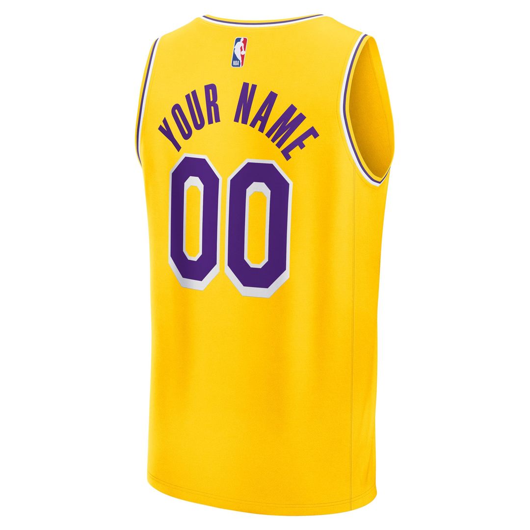 Los Angeles Lakers | Fast Break Custom Jersey - Icon Edition - Gold