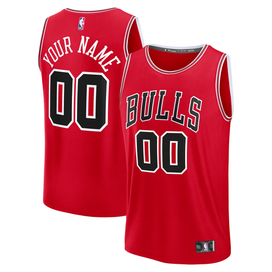 Chicago Bulls | Fast Break Custom Jersey - Icon Edition - Red