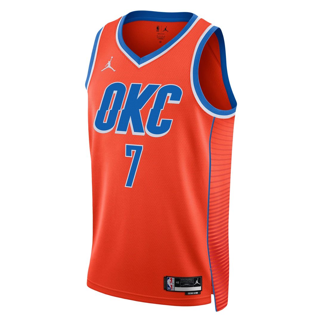 Chet Holmgren | Oklahoma City Thunder | Unisex Swingman Jersey - Statement Edition - Orange