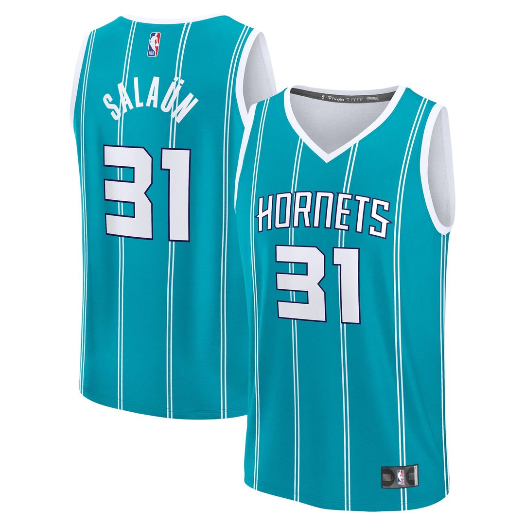 Tidjane Salaun | Charlotte Hornets | 2024 NBA Draft Fast Break Player Jersey - Icon Edition - Teal