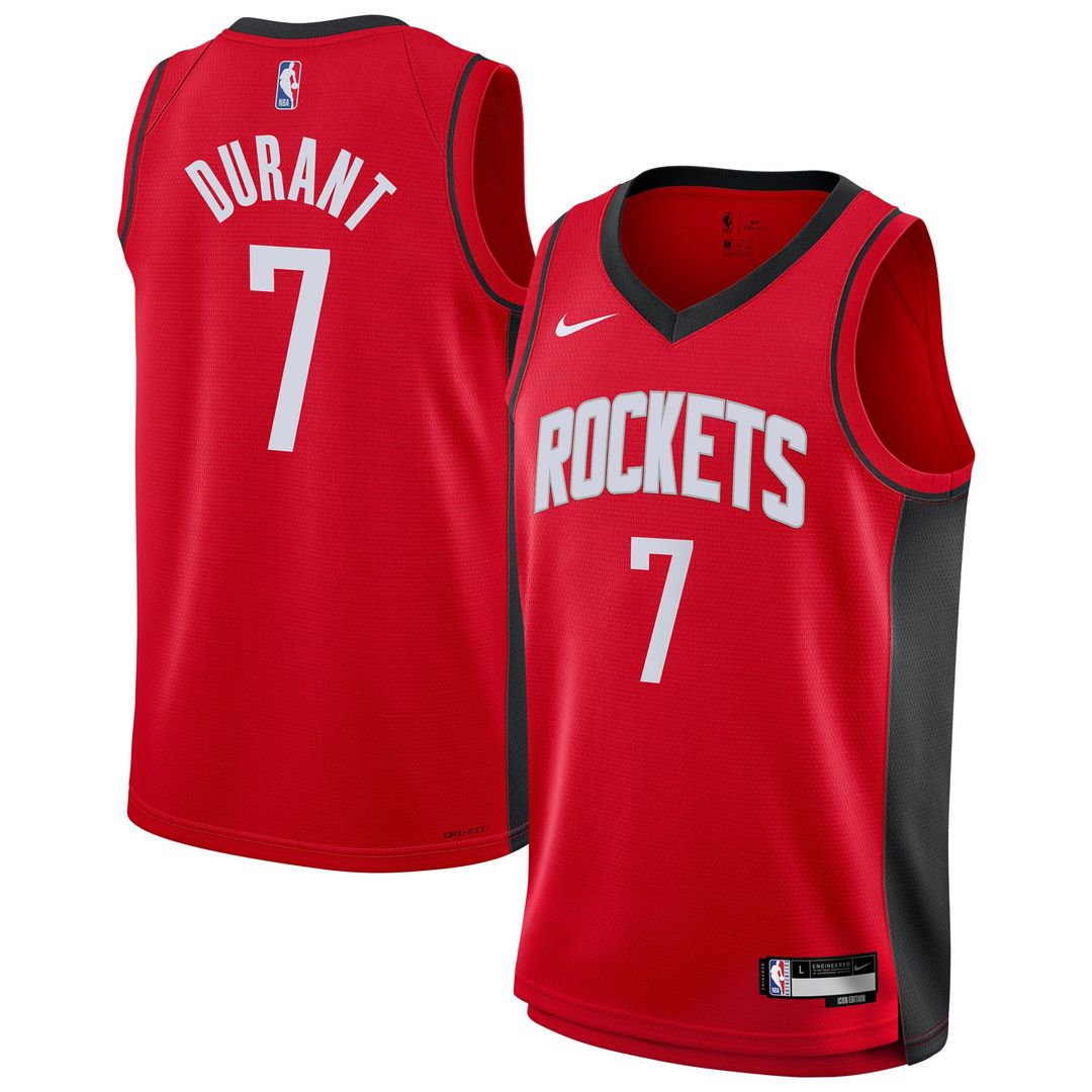 Kevin Durant | Houston Rockets | Youth Swingman Jersey - Icon Edition - Red