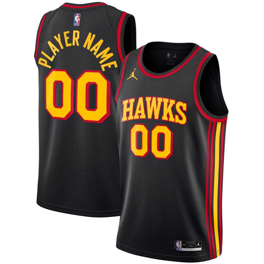 Atlanta Hawks | Swingman Custom Jersey - Statement Edition - Black