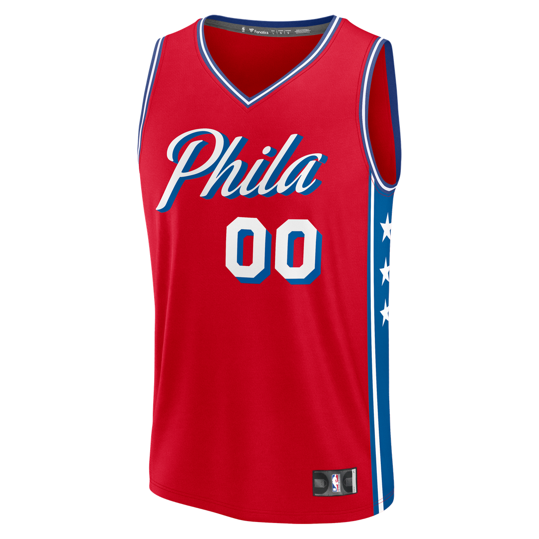 Philadelphia 76ers | Fast Break Custom Jersey - Association Edition - White