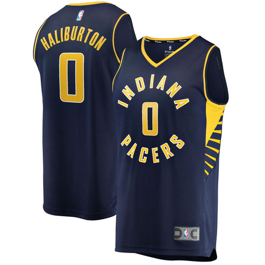 Tyrese Haliburton | Indiana Pacers | Youth 2021/22 Fast Break Replica Jersey - Icon Edition - Navy