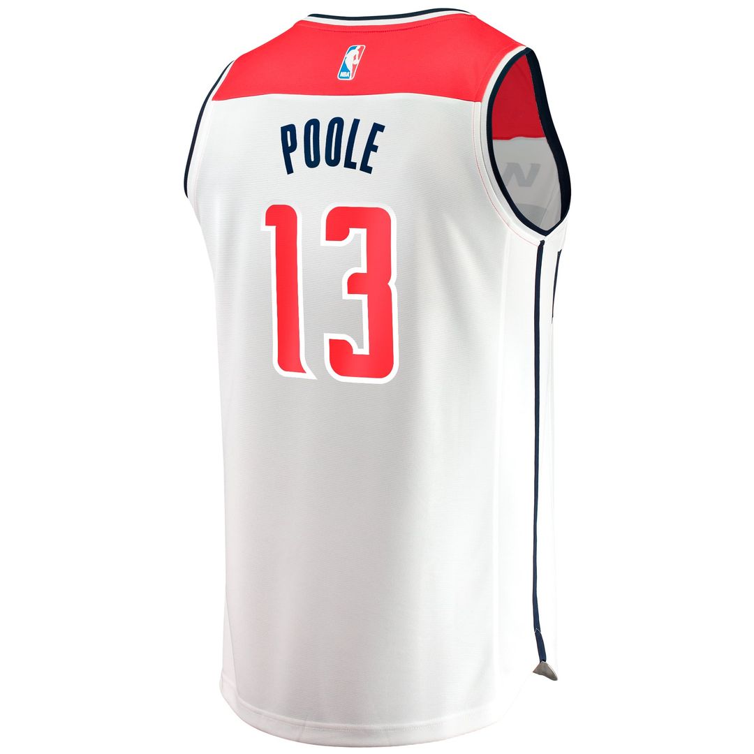 Jordan Poole | Washington Wizards | Youth Fast Break Player Jersey - Association Edition - White