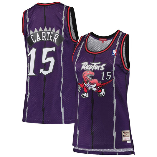 Vince Carter | Toronto Raptors | Women's 1998/99 Hardwood Classics Swingman Jersey - Purple