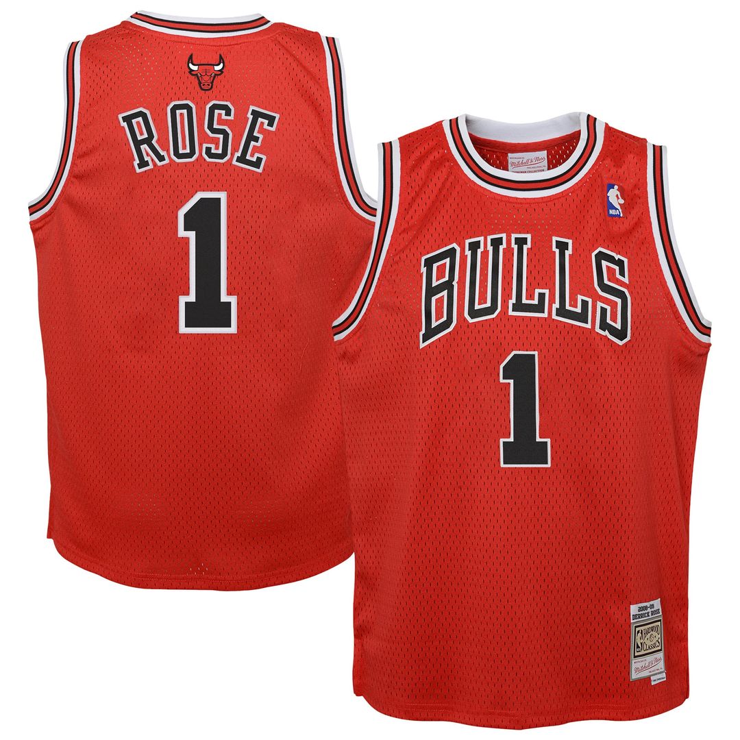 Derrick Rose | Chicago Bulls | Youth 2008/09 Hardwood Classics Swingman Jersey - Red