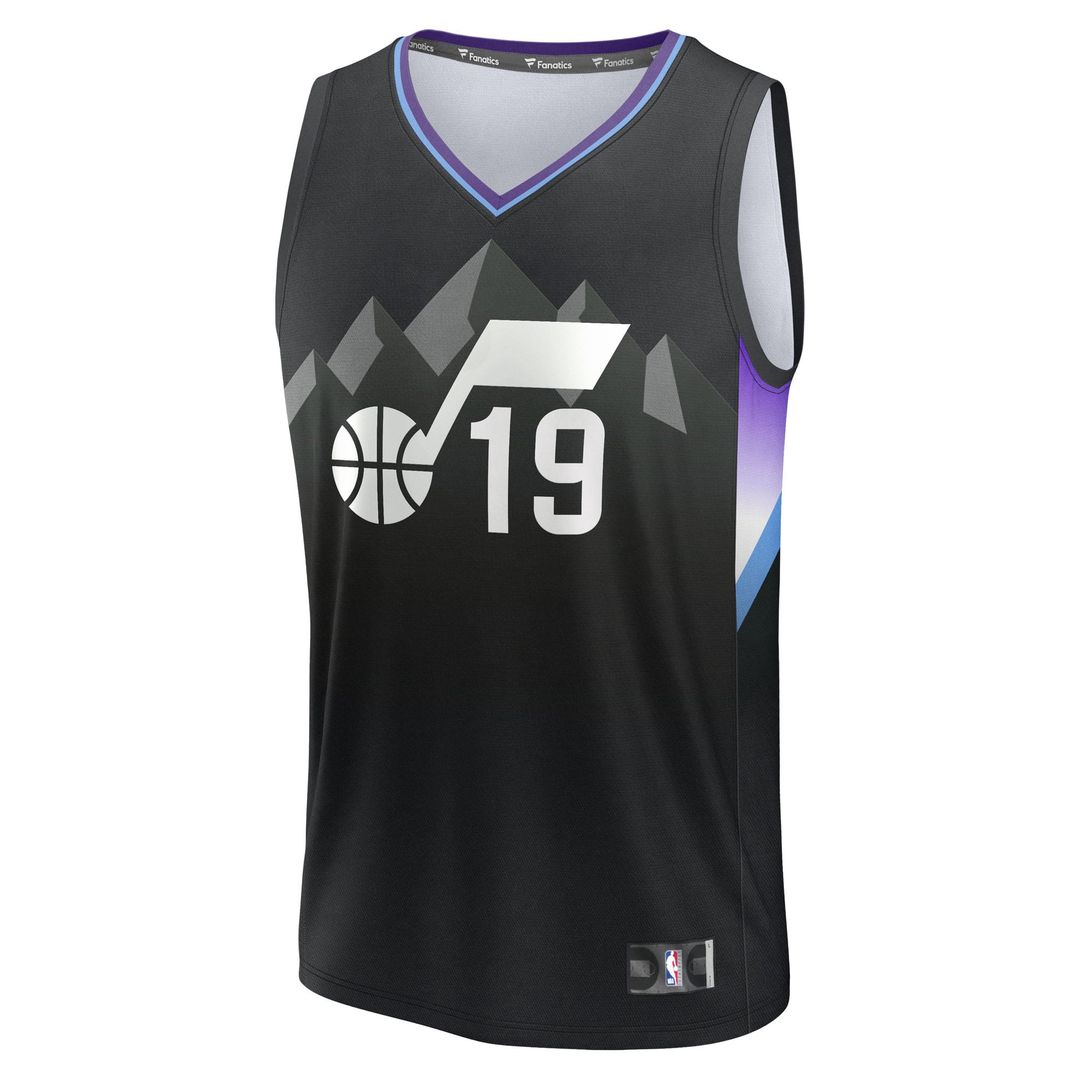 Ace Bailey | Utah Jazz | Youth 2025 NBA Draft First Round Pick Fast Break Replica Jersey - Statement Edition - Black
