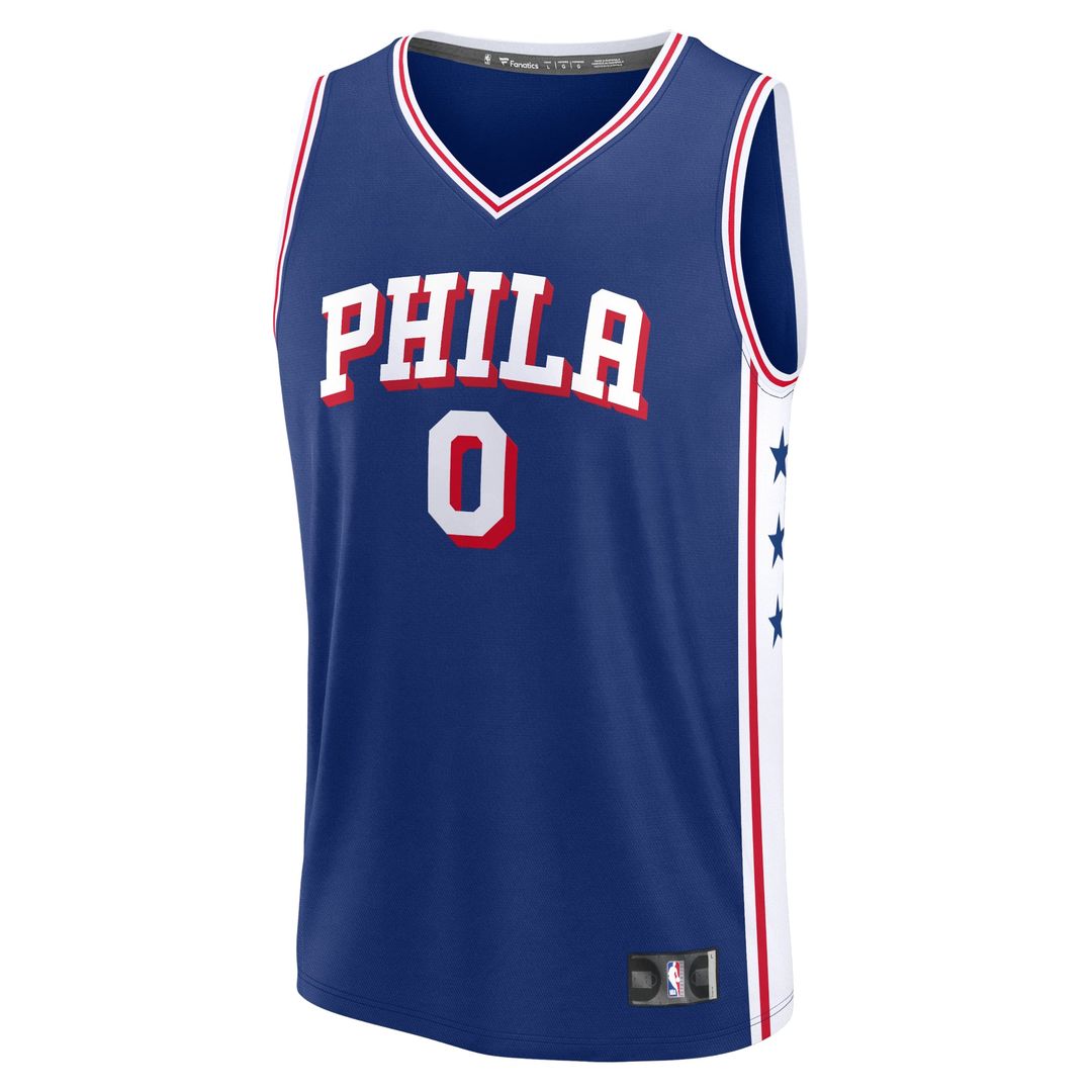 Tyrese Maxey | Philadelphia 76ers | Fast Break Replica Jersey - Icon Edition - Royal