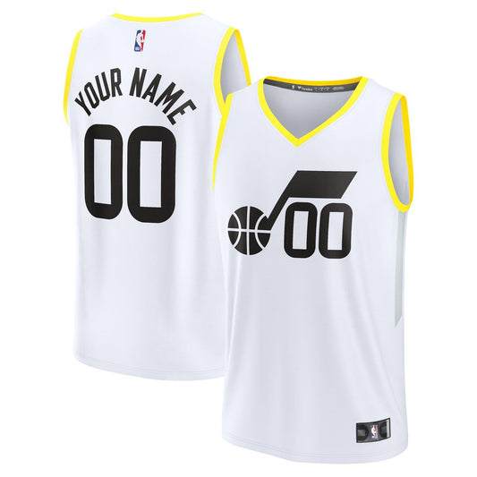 Utah Jazz | Fast Break Custom Replica Jersey - Association Edition - White