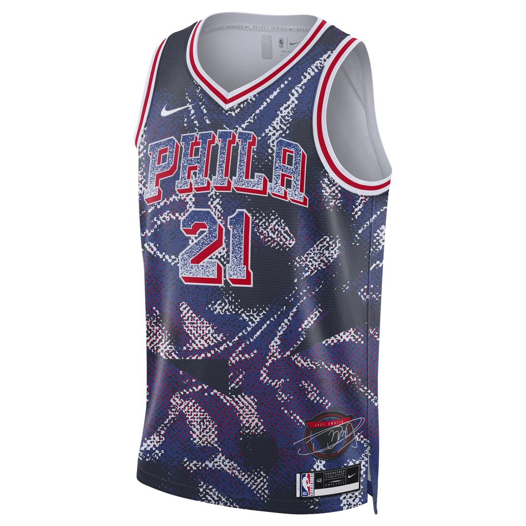 Joel Embiid | Philadelphia 76ers | Unisex 2025 Select Series Swingman Player Jersey - Navy