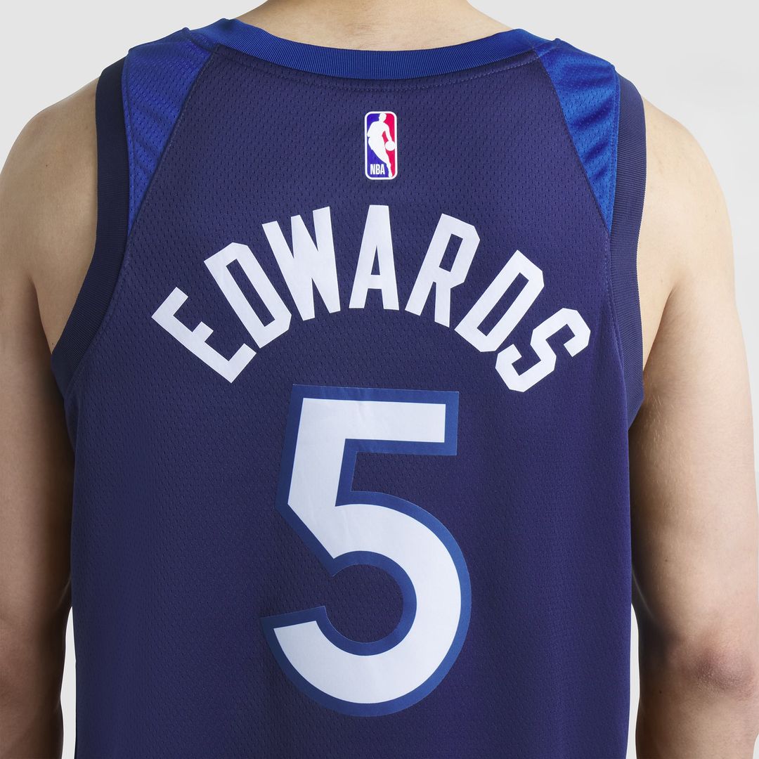 Anthony Edwards | Minnesota Timberwolves | Unisex Swingman Jersey - Icon Edition - Navy