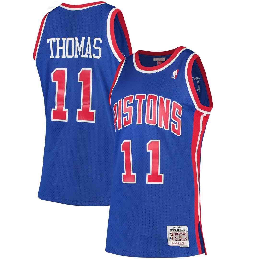 Isiah Thomas | Detroit Pistons | 1988/89 Hardwood Classics Swingman Jersey - Blue