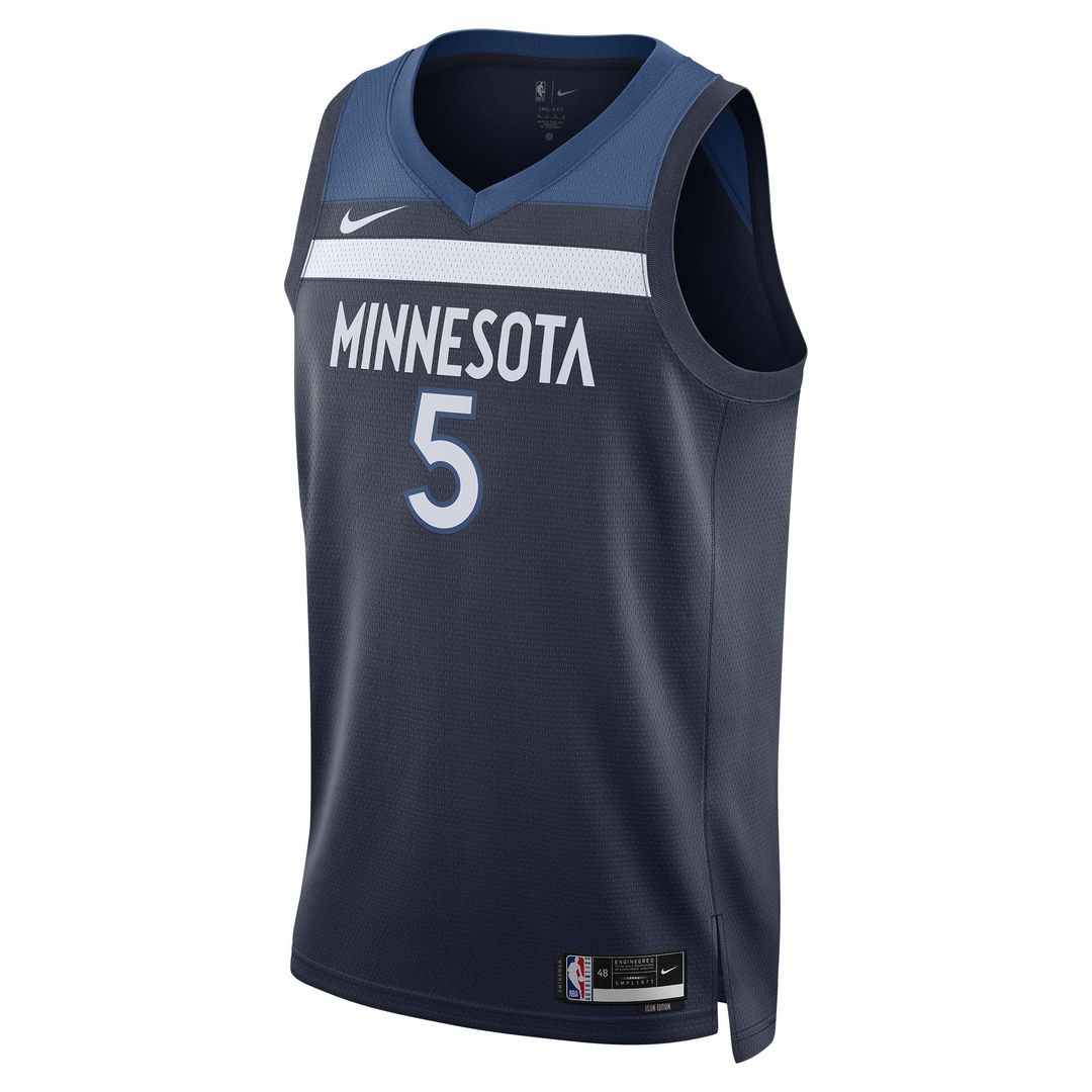 Anthony Edwards | Minnesota Timberwolves | Unisex Swingman Jersey - Icon Edition - Navy