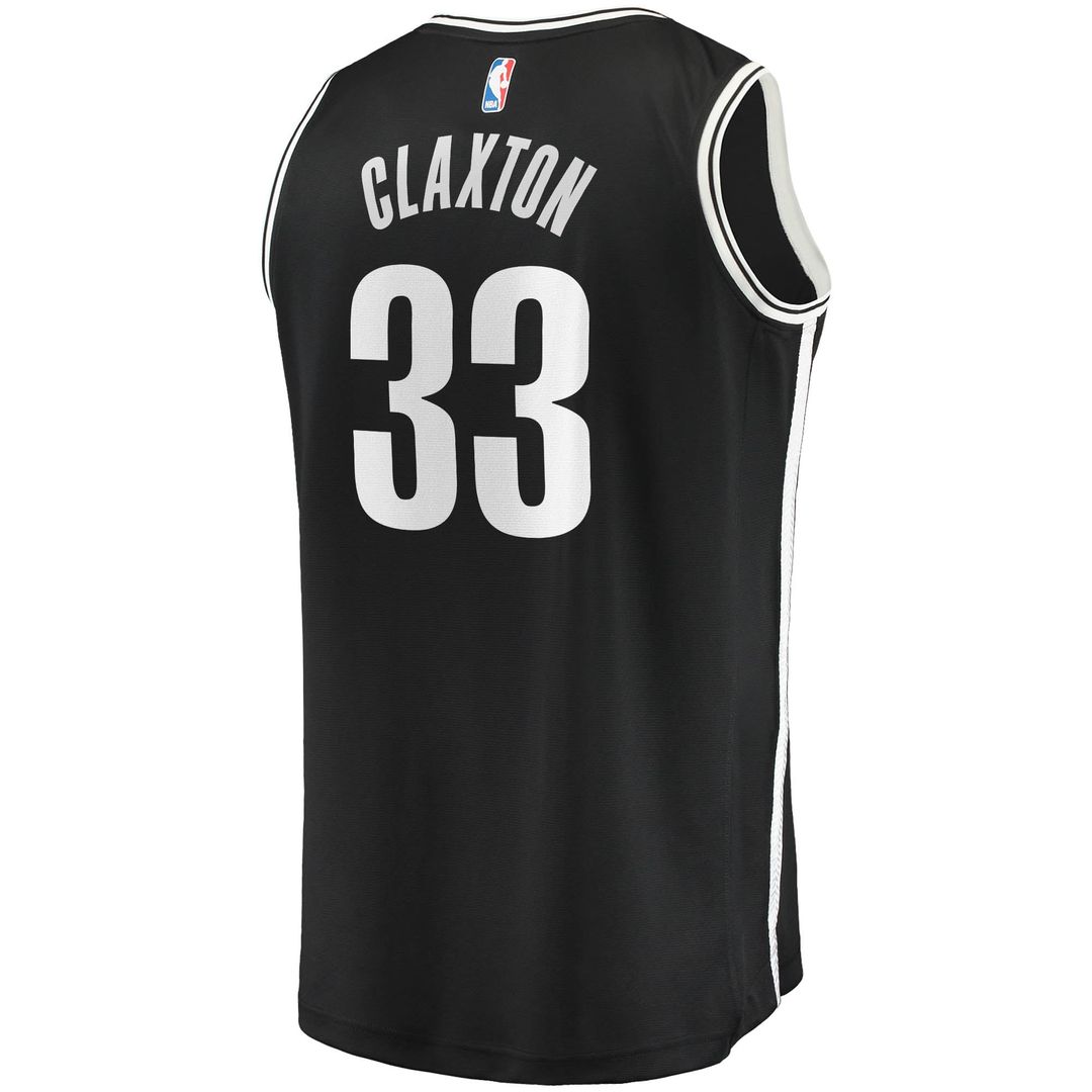 Nicolas Claxton | Brooklyn Nets | Fast Break Replica Jersey - Icon Edition - Black