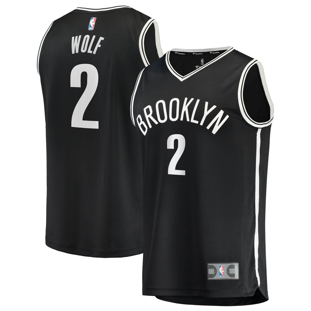 Daniel Wolf | Brooklyn Nets | Fast Break Replica Jersey - Black - Icon Edition