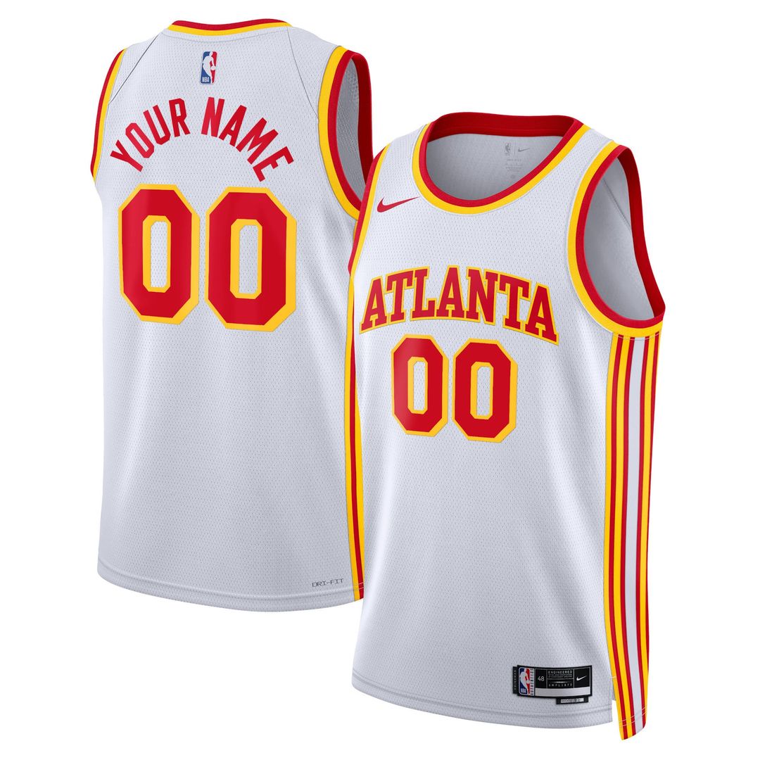 Atlanta Hawks | Unisex Swingman Custom Jersey White - Association Edition