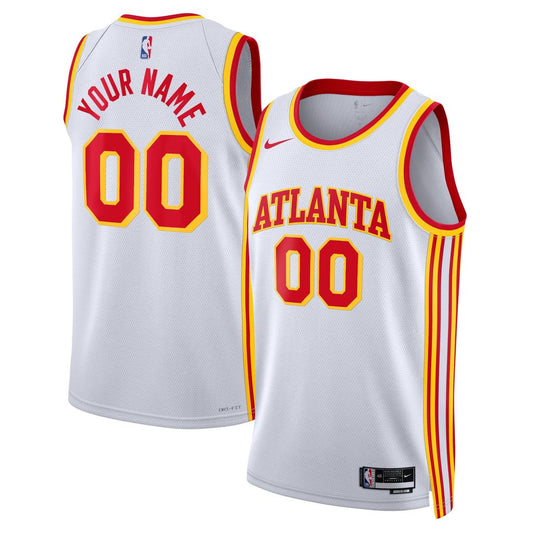 Atlanta Hawks | Unisex Swingman Custom Jersey White - Association Edition